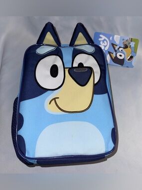 Bluey Kids Character Lunchbox- Blue, New
